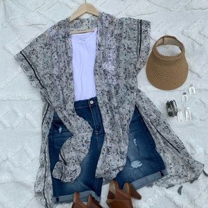 Cover Up Ruana & Cardigan -Grey